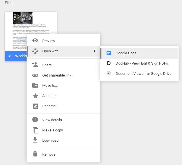 how do i open a pdf file in google docs